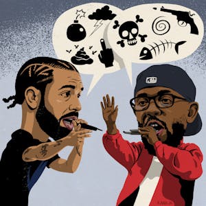 Kendrick Lamar og Drake: Hvem er kongen af rapmusik?